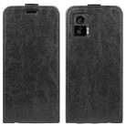 For Motorola Moto E22 / E22i R64 Texture Vertical Flip Leather Phone Case(Black) - 1