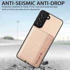For Samsung Galaxy S21 5G Carbon Fiber Magnetic Card Wallet Bag Phone Case(Black) - 7