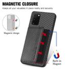 For Samsung Galaxy S20 Ultra Carbon Fiber Magnetic Card Wallet Bag Phone Case(Black) - 3