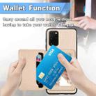 For Samsung Galaxy S20 Ultra Carbon Fiber Magnetic Card Wallet Bag Phone Case(Blue) - 5