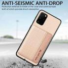 For Samsung Galaxy S20 Ultra Carbon Fiber Magnetic Card Wallet Bag Phone Case(Brown) - 7