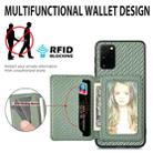 For Samsung Galaxy S20 Ultra Carbon Fiber Magnetic Card Wallet Bag Phone Case(Khaki) - 4