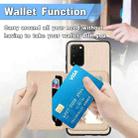 For Samsung Galaxy S20 Ultra Carbon Fiber Magnetic Card Wallet Bag Phone Case(Khaki) - 5
