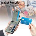 For Samsung Galaxy S21 5G Carbon Fiber Vertical Flip Zipper Wallet Phone Case(Brown) - 5
