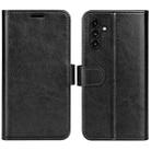 For Samsung Galaxy A14 5G R64 Texture Horizontal Flip Leather Phone Case(Black) - 1