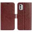 For Nokia G60 R64 Texture Horizontal Flip Leather Phone Case(Brown) - 1