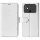 For Xiaomi Poco C40 R64 Texture Horizontal Flip Leather Phone Case(White) - 1