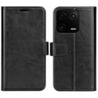 For Xiaomi 13 Pro R64 Texture Horizontal Flip Leather Phone Case(Black) - 1