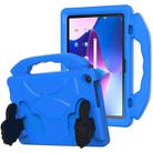 For Lenovo Tab M10 3rd Gen 10.1 TB-328 Thumb Bracket EVA Shockproof Tablet Case(Blue) - 1