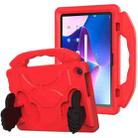 For Lenovo Tab M10 3rd Gen 10.1 TB-328 Thumb Bracket EVA Shockproof Tablet Case(Red) - 1