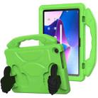 For Lenovo Tab M10 3rd Gen 10.1 TB-328 Thumb Bracket EVA Shockproof Tablet Case(Green) - 1