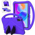 For TCL Tab 11 EVA Shockproof Tablet Case with Holder(Purple) - 1