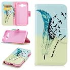 Colored Drawing Pattern Horizontal Flip Leather Case for Huawei Y3 2017, with Holder & Card Slots & Wallet(Feather Bird) - 1