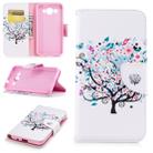 Colored Drawing Pattern Horizontal Flip Leather Case for Huawei Y3 2017, with Holder & Card Slots & Wallet(Tree) - 1