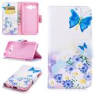 Colored Drawing Pattern Horizontal Flip Leather Case for Huawei Y3 2017, with Holder & Card Slots & Wallet(Butterfly Love) - 1