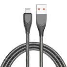 ENKAY ENK-CB131 USB to 8 Pin Carbon Steel Hose Spring 2.4A Fast Charging Data Cable, Length:1m(Black) - 1