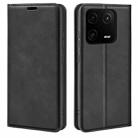 For Xiaomi 13 Pro Retro-skin Magnetic Suction Leather Phone Case(Black) - 1