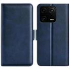 For Xiaomi 13 Pro Dual-side Magnetic Buckle Leather Phone Case(Dark Blue) - 1