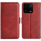 For Xiaomi 13 Pro Dual-side Magnetic Buckle Leather Phone Case(Red) - 1