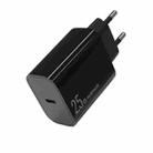 NORTHJO NOPD2501 PD 25W USB-C / Type-C Single Port Fast Charger, Plug Type:EU Plug(Black) - 1