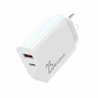 NORTHJO NOPD2502 PD 25W USB-C/Type-C + QC 3.0 USB Dual Ports Fast Charger, Plug Type:AU Plug(White) - 1