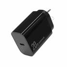 NORTHJO NOPD2001 PD 20W USB-C / Type-C Single Port Fast Charger, Plug Type:AU Plug(Black) - 1