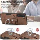 For Samsung Galaxy S20 Ultra Retro Skin-feel Ring Card Wallet Phone Case(Brown) - 5