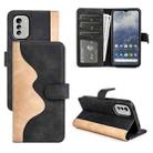 For Nokia G60/G40 Fusion Stitching Horizontal Flip Leather Phone Case(Black) - 1