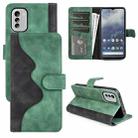 For Nokia G60/G40 Fusion Stitching Horizontal Flip Leather Phone Case(Green) - 1