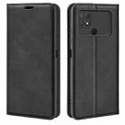 For Xiaomi Poco C40 Retro-skin Magnetic Suction Leather Phone Case(Black) - 1