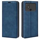 For Xiaomi Poco C40 Retro-skin Magnetic Suction Leather Phone Case(Dark Blue) - 1