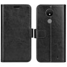 For Nokia C21 R64 Texture Horizontal Flip Leather Phone Case(Black) - 1