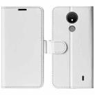 For Nokia C21 R64 Texture Horizontal Flip Leather Phone Case(White) - 1