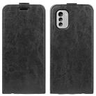 For Nokia G60 / G40 Fusion R64 Texture Vertical Flip Leather Phone Case(Black) - 1