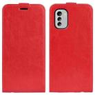 For Nokia G60 / G40 Fusion R64 Texture Vertical Flip Leather Phone Case(Red) - 1