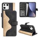 For Xiaomi 13 Stitching Horizontal Flip Leather Phone Case(Black) - 1