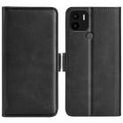 For Xiaomi Redmi A1+ Dual-side Magnetic Buckle Leather Phone Case(Black) - 1