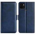 For Xiaomi Redmi A1+ Dual-side Magnetic Buckle Leather Phone Case(Dark Blue) - 1