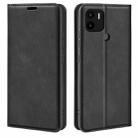 For Xiaomi Redmi A1+ Retro-skin Magnetic Suction Leather Phone Case(Black) - 1