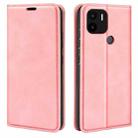 For Xiaomi Redmi A1+ Retro-skin Magnetic Suction Leather Phone Case(Pink) - 1