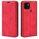 For Xiaomi Redmi A1+ Retro-skin Magnetic Suction Leather Phone Case(Red) - 1