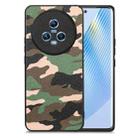 For Honor Magic5 Camouflage Leather Back Cover Phone Case(Green) - 1