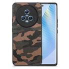 For Honor Magic5 Camouflage Leather Back Cover Phone Case(Brown) - 1