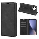 For Xiaomi 13 Retro-skin Magnetic Suction Leather Phone Case(Black) - 1