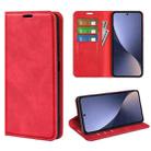 For Xiaomi 13 Retro-skin Magnetic Suction Leather Phone Case(Red) - 1