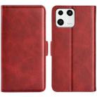 For Xiaomi 13 Dual-side Magnetic Buckle Horizontal Flip Leather Phone Case(Red) - 1