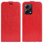 For Xiaomi Redmi Note 12 Pro+ Global R64 Texture Vertical Flip Leather Phone Case(Red) - 1