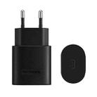 TA800 PD / PPS 25W Type-C Port Charger for Samsung, EU Plug(Black) - 1