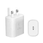 TA800 PD / PPS 25W Type-C Port Charger for Samsung, UK Plug(White) - 1