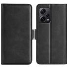 For Xiaomi Redmi Note 12 Pro+ Dual-side Magnetic Buckle Horizontal Flip Leather Phone Case(Black) - 1